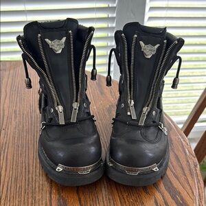 Harley-Davidson Black Leather Boots